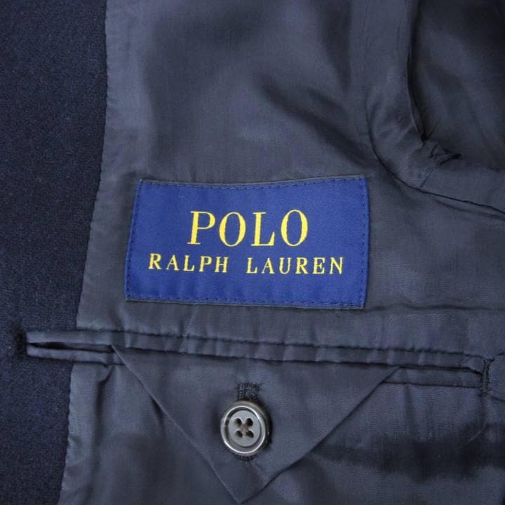 POLO RALPH LAUREN ウール混 チェスターコート 42S ネイビー