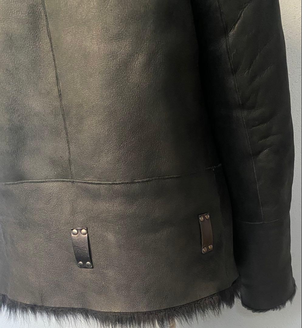 【ドラ公式アカウント】GUCCIリアルファームートンジャケット黒サイズ40