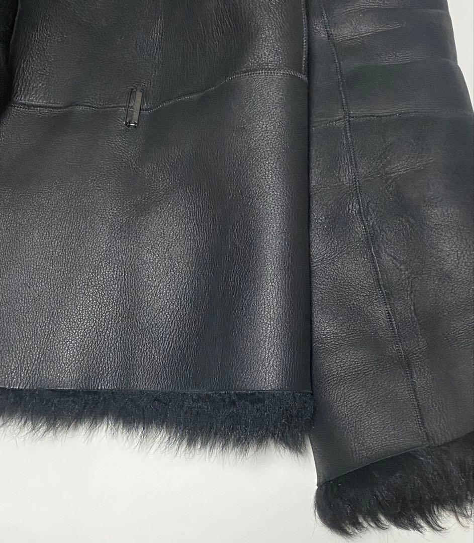 【ドラ公式アカウント】GUCCIリアルファームートンジャケット黒サイズ40