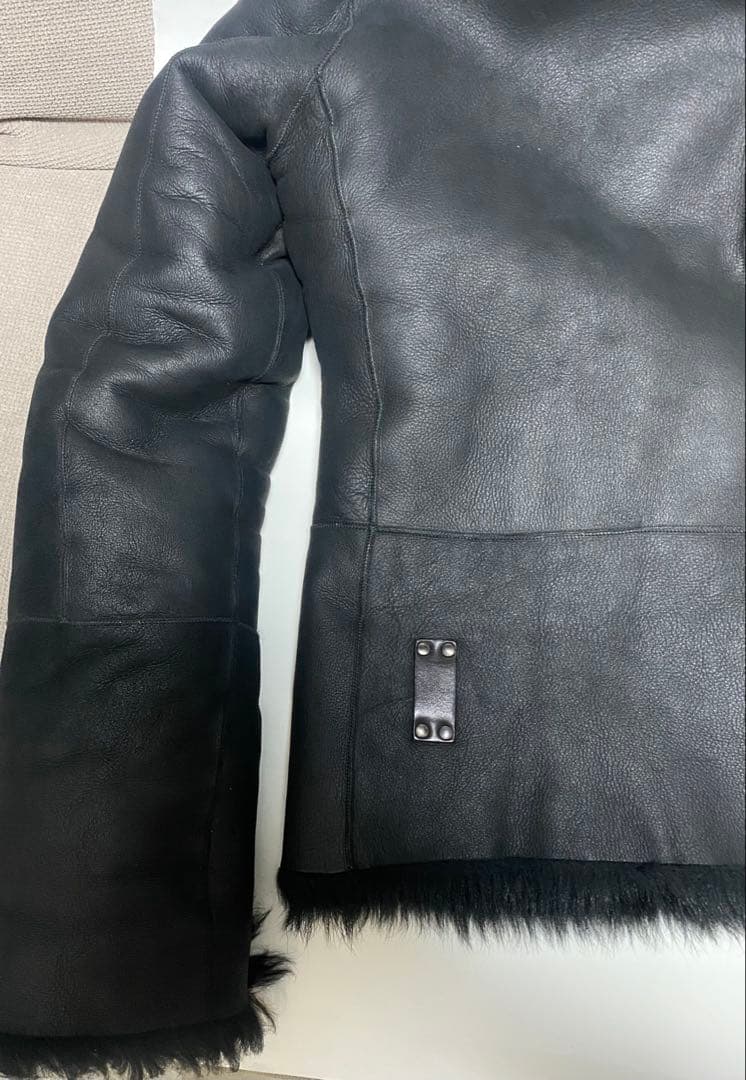 【ドラ公式アカウント】GUCCIリアルファームートンジャケット黒サイズ40