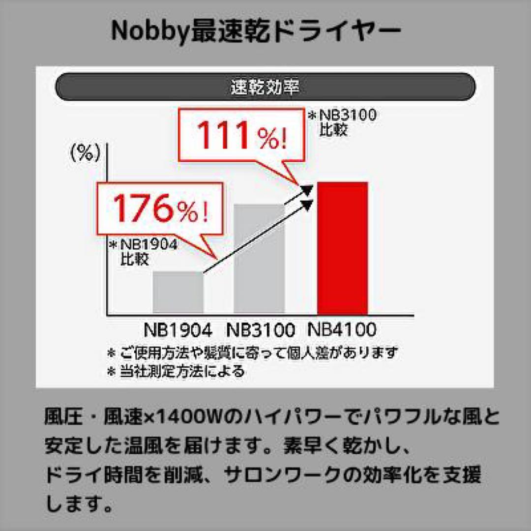 【正規品】 Nobby（ノビー）NB4100 白 マイナスイオンドライヤー