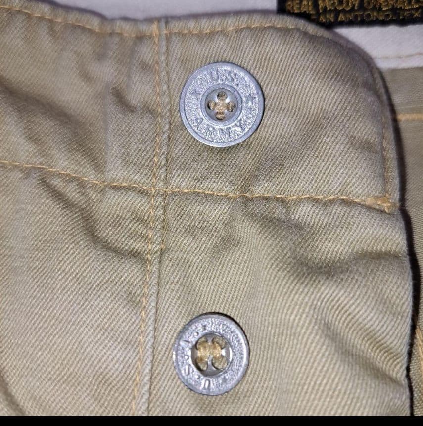 リアルマッコイズ メタルボタン ベージュチノパン W34