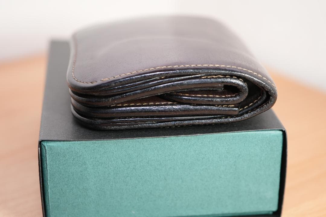 サドルプルアップ　スパンカー1　ラストクロップス　チョコ　二つ折り財布