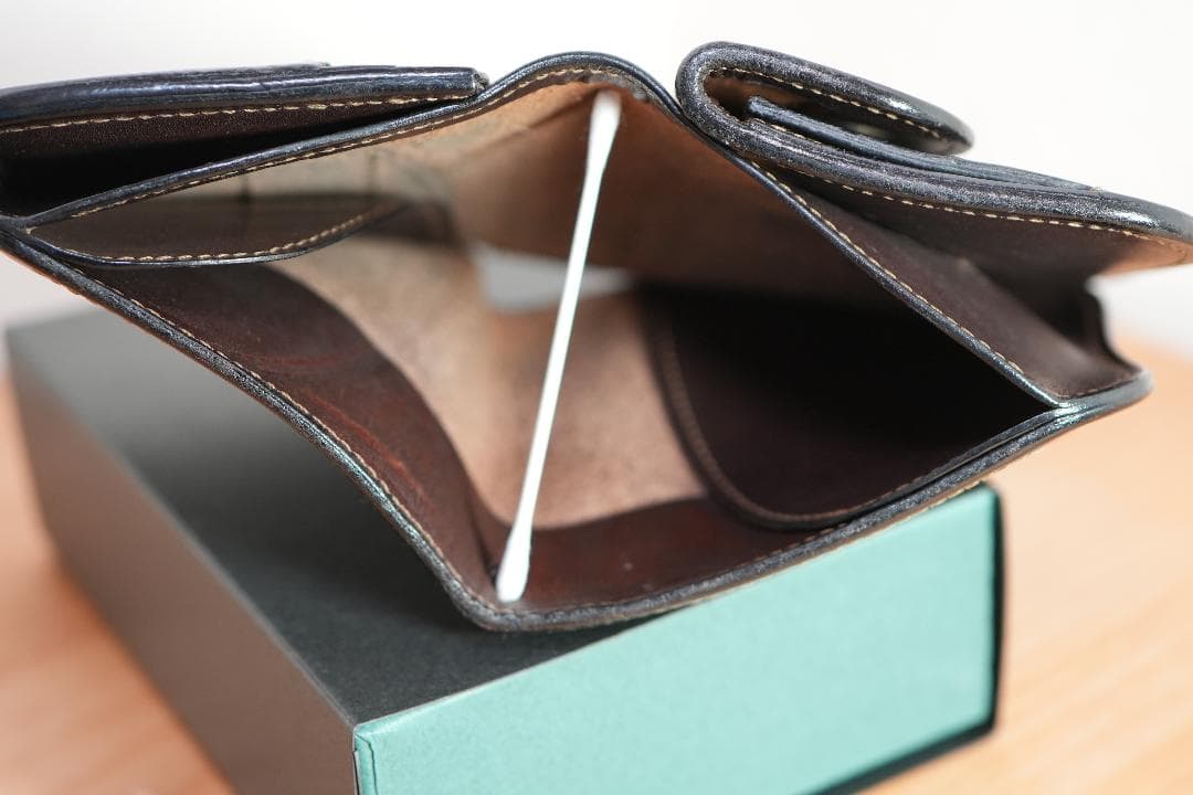 サドルプルアップ　スパンカー1　ラストクロップス　チョコ　二つ折り財布