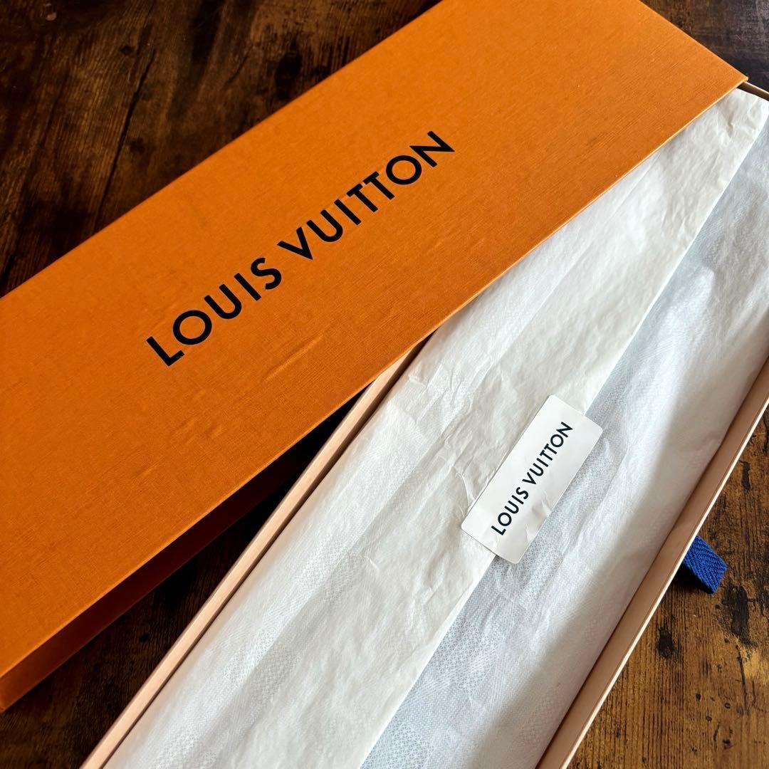 M73715 ルイヴィトン シルクネクタイ　ネイビー