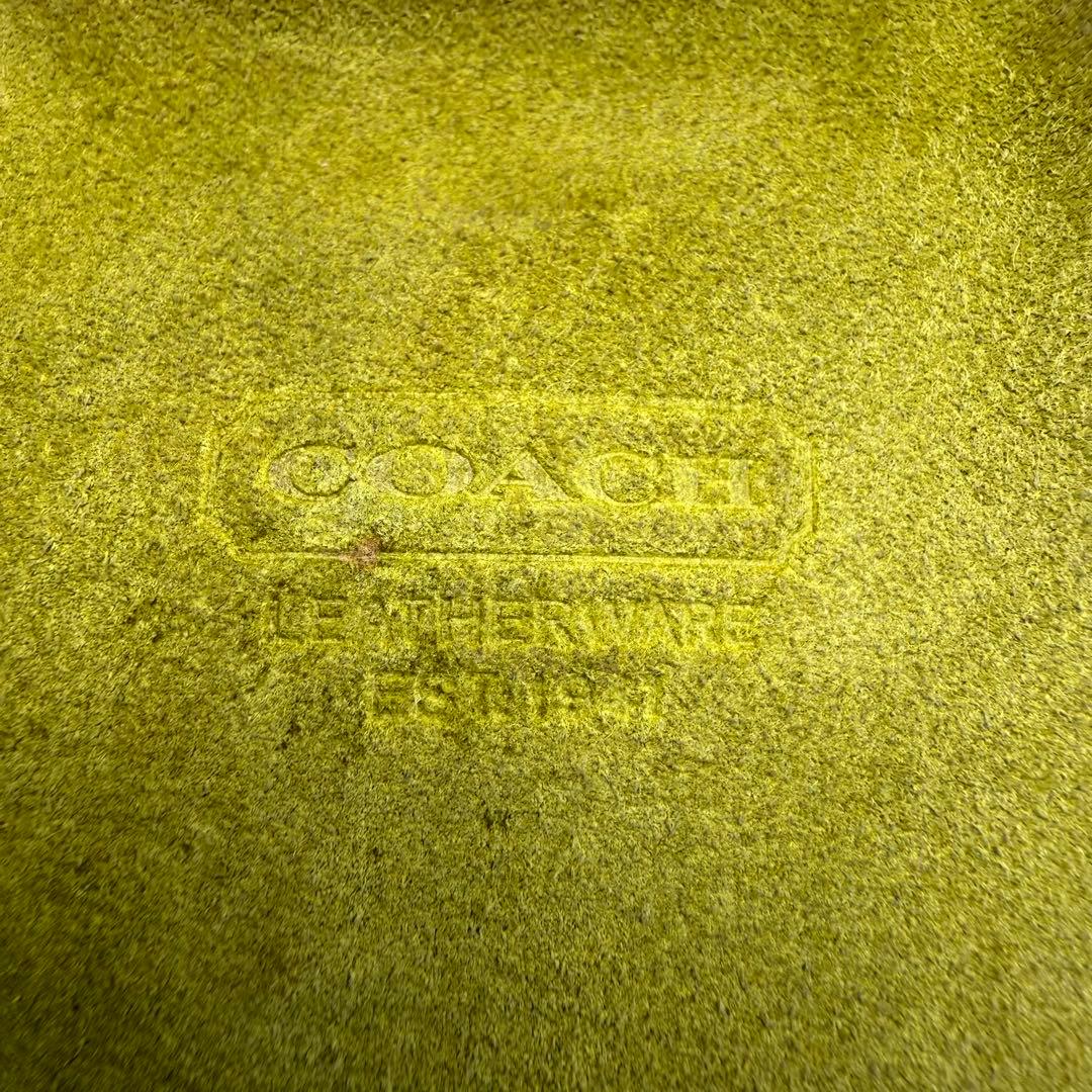 COACH コーチ ケース がま口 スウェード バイカラー