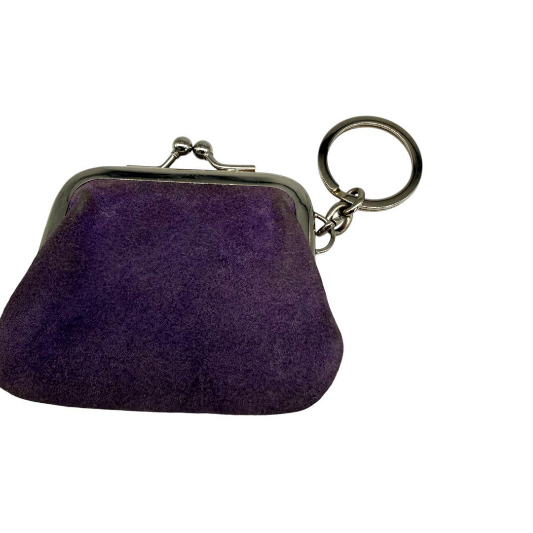 COACH コーチ ケース がま口 スウェード バイカラー