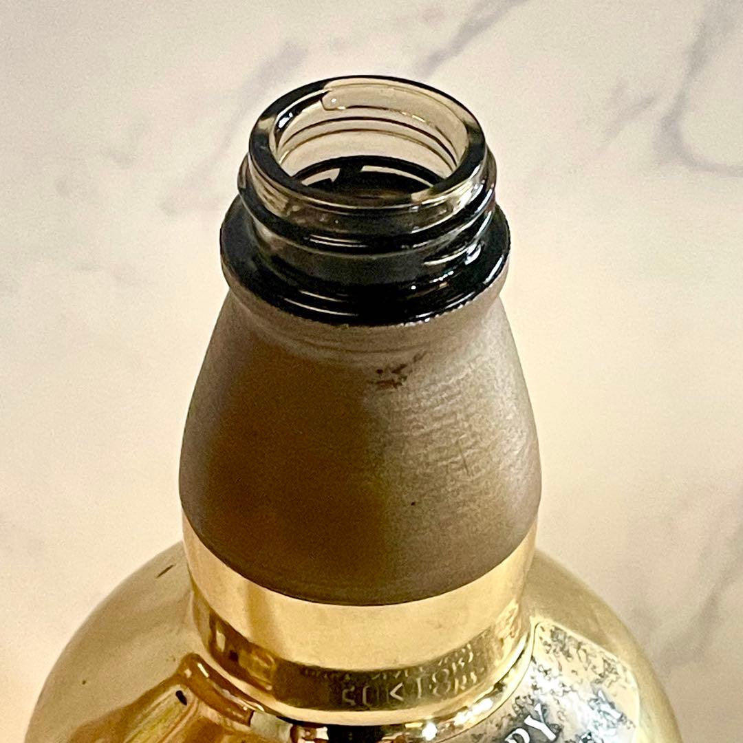 【激レア】サントリー　山崎　６０周年記念 ゴールドボトル　空き瓶　メッキ剥離有り