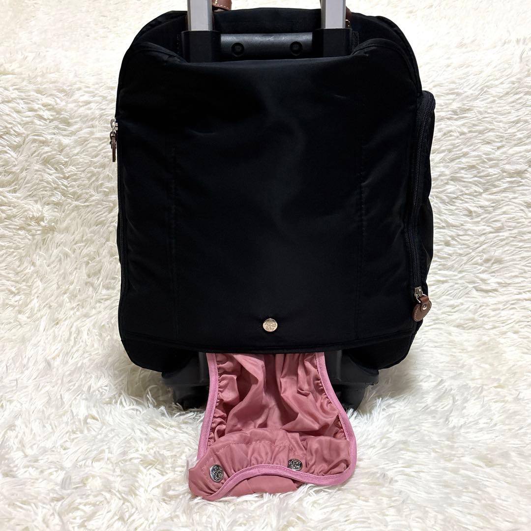 美品✨カナナプロジェクト トロリー キャリーバッグ スーツケース 黒 機内持ち込