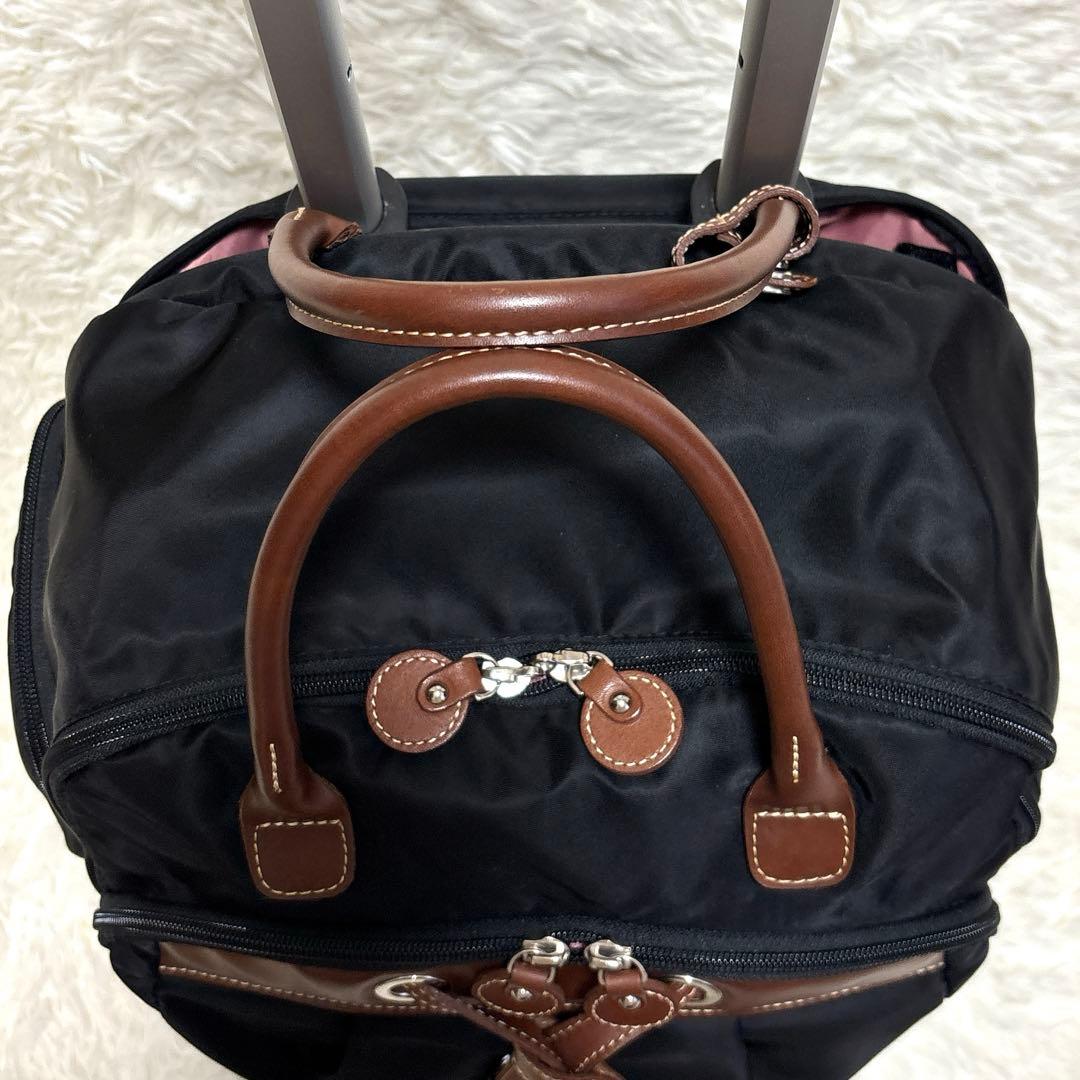 美品✨カナナプロジェクト トロリー キャリーバッグ スーツケース 黒 機内持ち込