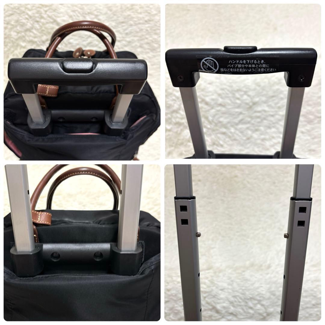 美品✨カナナプロジェクト トロリー キャリーバッグ スーツケース 黒 機内持ち込