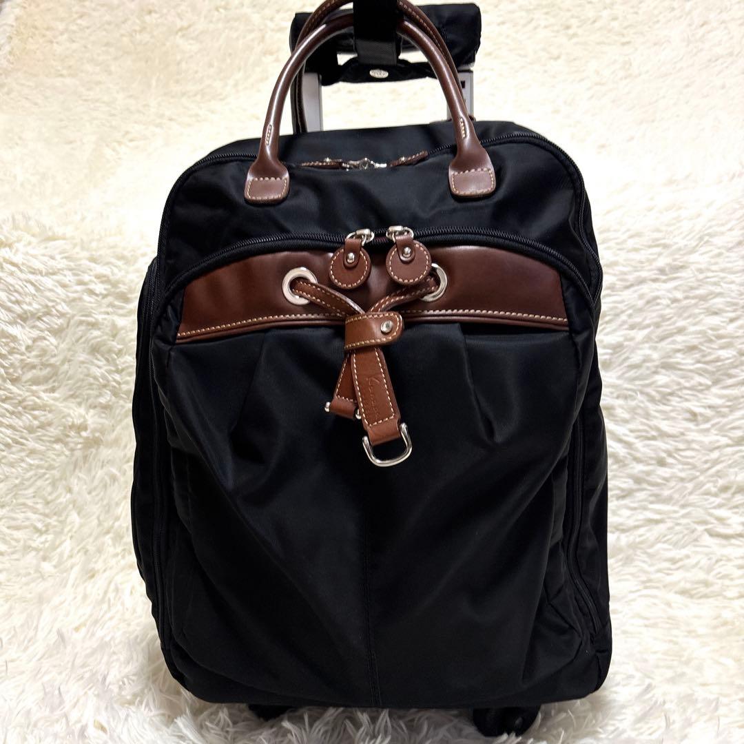 美品✨カナナプロジェクト トロリー キャリーバッグ スーツケース 黒 機内持ち込