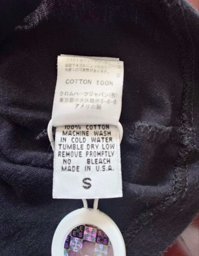 クロムハーツ CHROME HEARTS アメリカ国旗 Vネック Tシャツ S