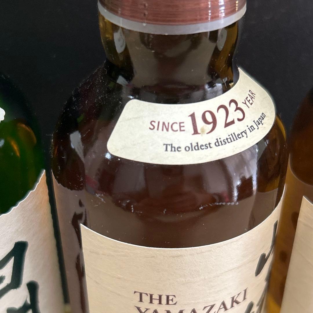 サントリーシングルモルトウイスキー【山崎】2本【白州】2本　180ml4本セット