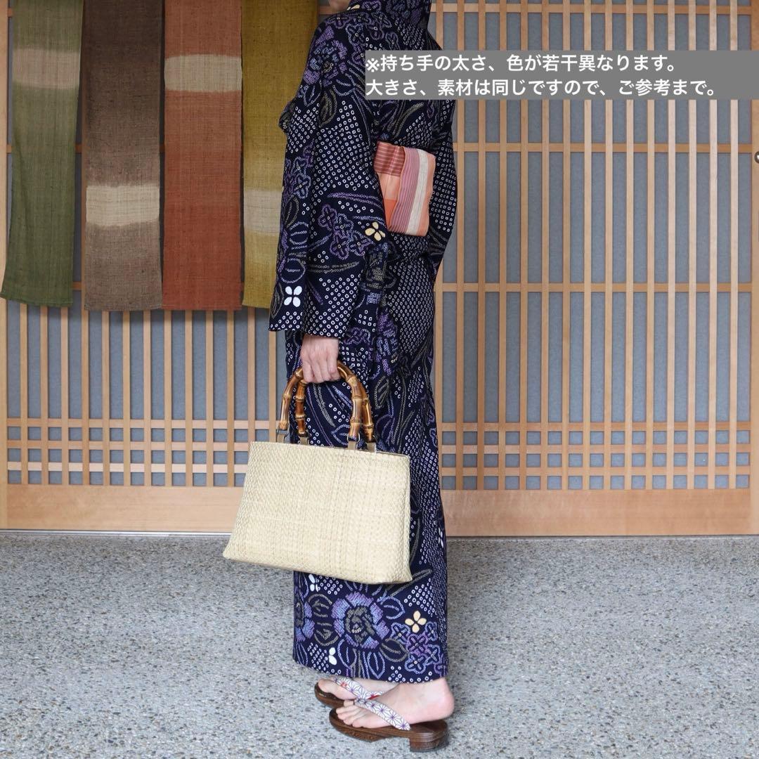 【新品未使用】カゴ風バッグ　生成り