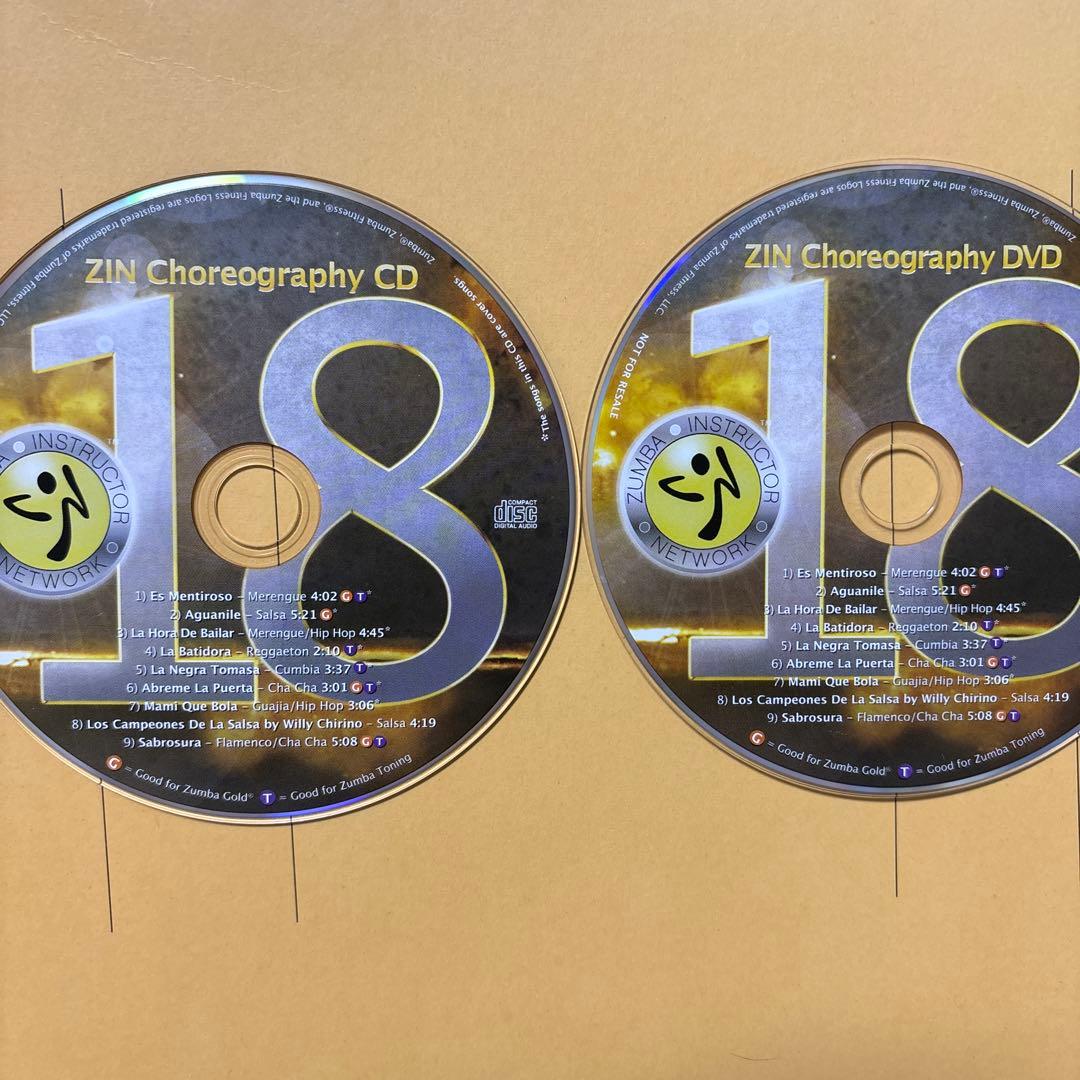 ZUMBA ZIN18 CDとDVD