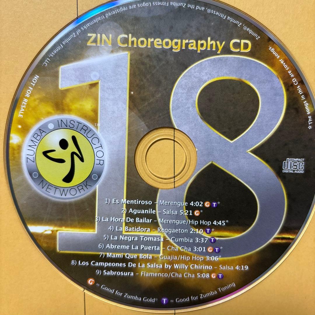 ZUMBA ZIN18 CDとDVD
