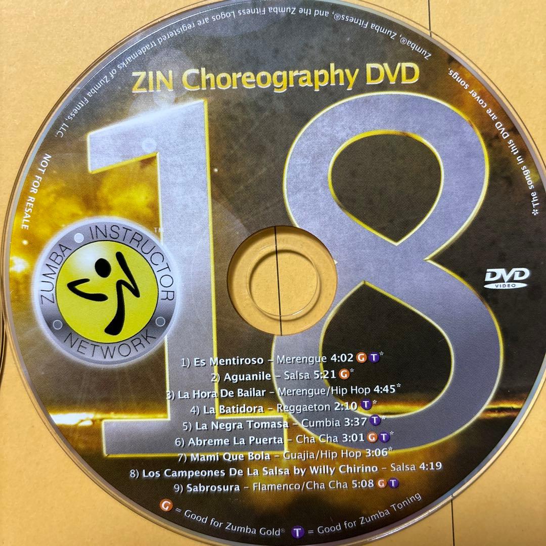 ZUMBA ZIN18 CDとDVD