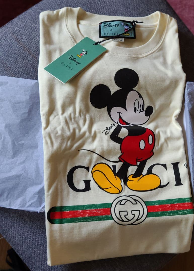 GUCCI ×Disney ミッキープリントTシャツ sizeXS クリーム