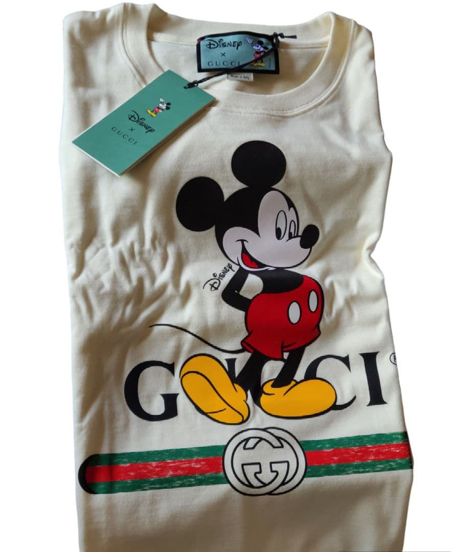 GUCCI ×Disney ミッキープリントTシャツ sizeXS クリーム