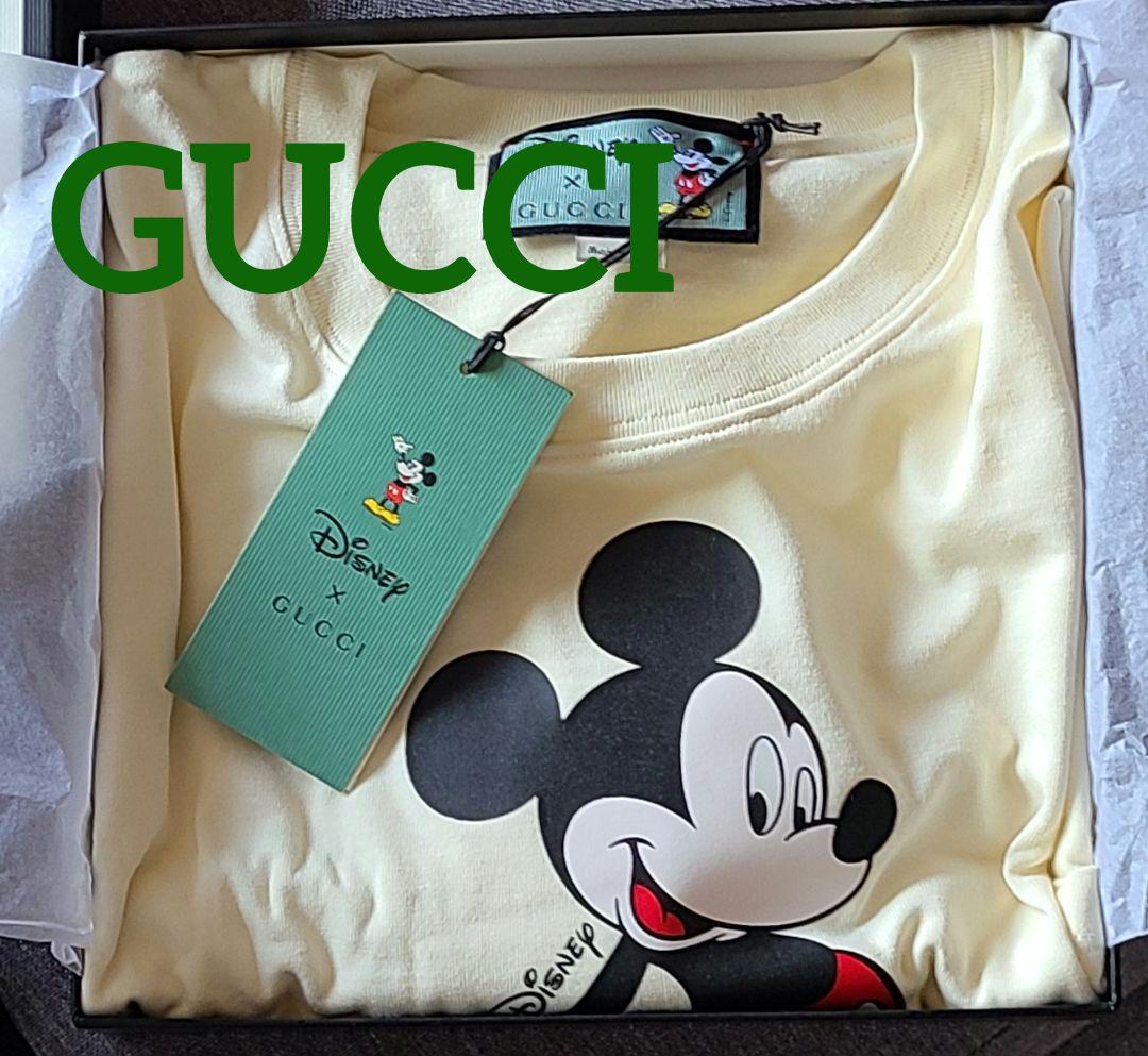 GUCCI ×Disney ミッキープリントTシャツ sizeXS クリーム