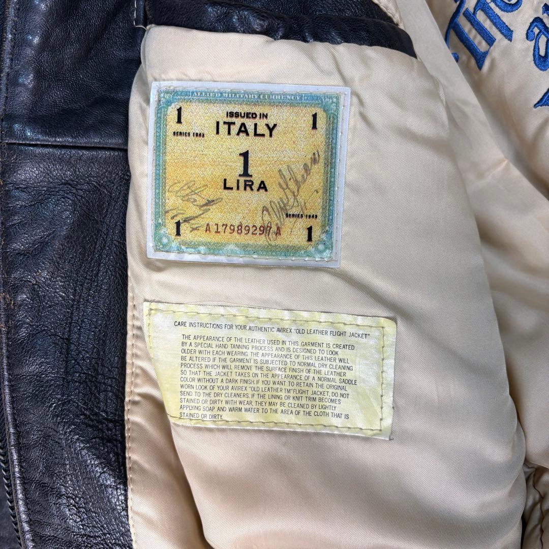 AVIREX A-2 A2 ヴィンテージ レザージャケット フライトジャケット