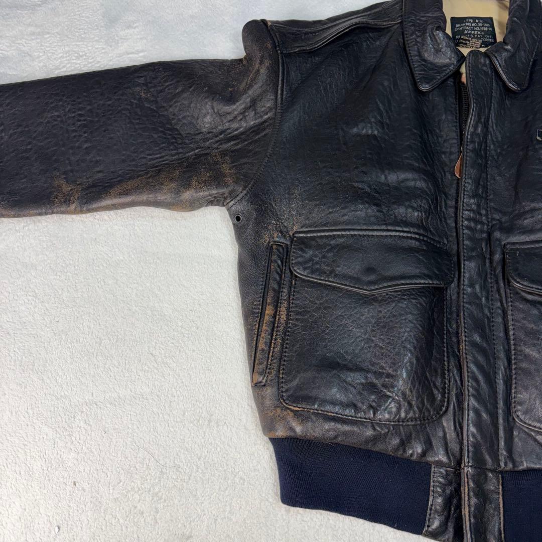 AVIREX A-2 A2 ヴィンテージ レザージャケット フライトジャケット