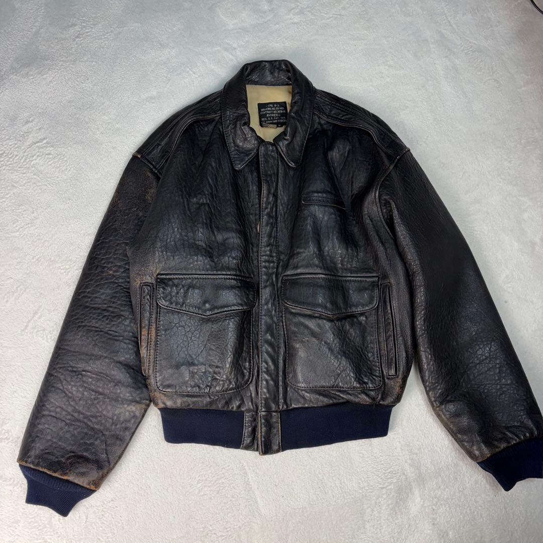AVIREX A-2 A2 ヴィンテージ レザージャケット フライトジャケット