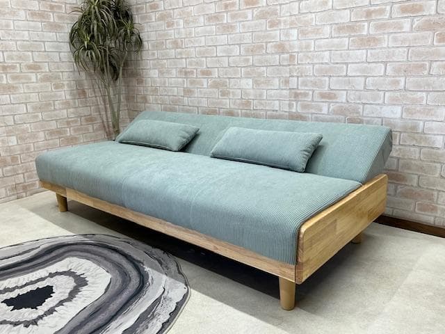 ソファーベッド　ソファ　コーデュロイ　北欧風　新品