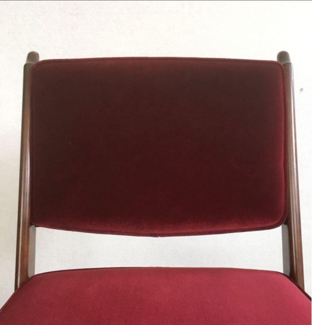 オールド カリモク コロニアル デスクチェア 書斎椅子 モケット　60