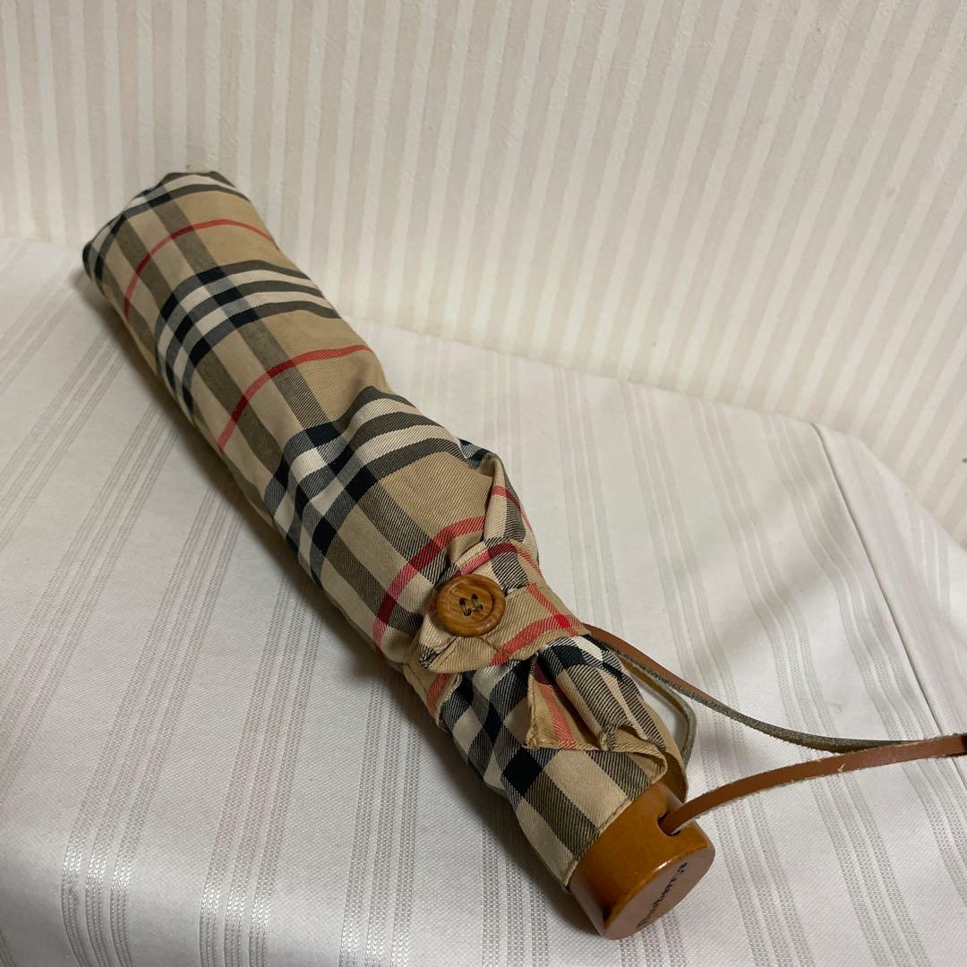 Burberrys バーバリー 折りたたみ傘 ベージュ ノバチェック