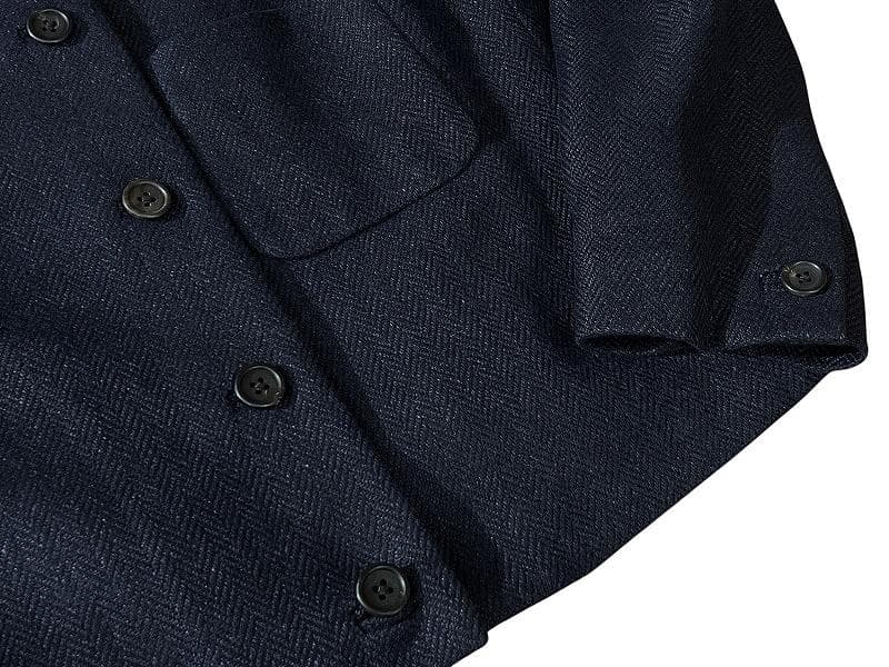 定価65100円 マーガレットハウエル リネン ツイード ジャケット 紺 S