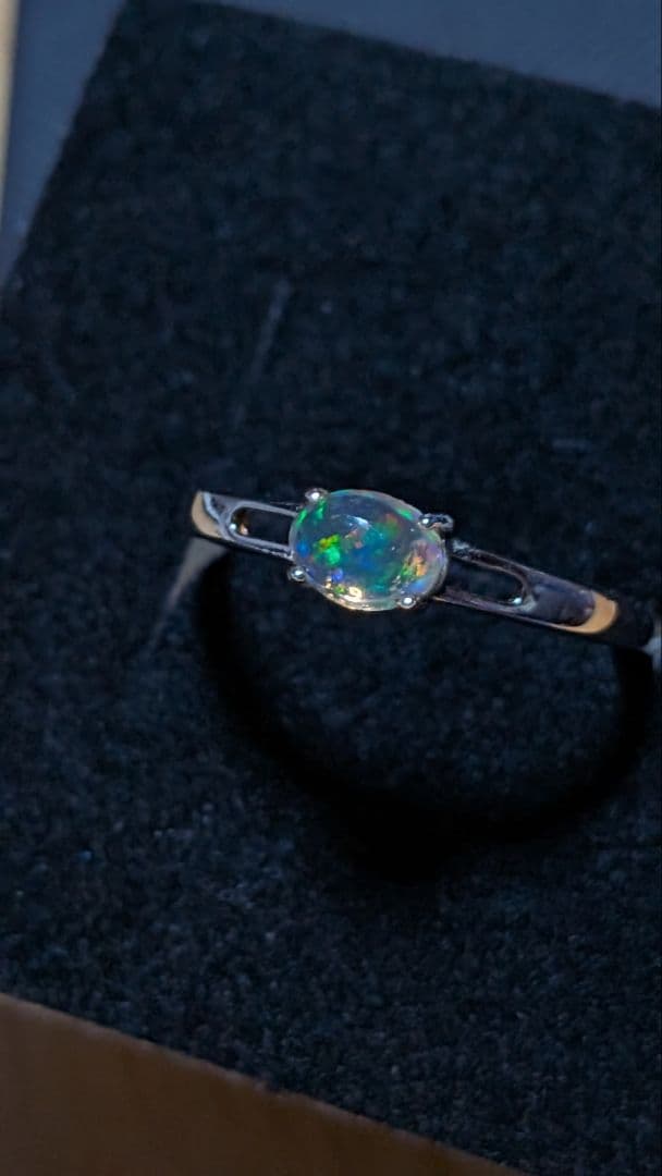 MaoMaoメキシコオパール　18kgp リング 2点