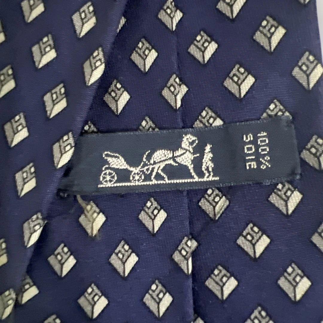 【正規品】エルメス　HERMES シルクネクタイ　美品