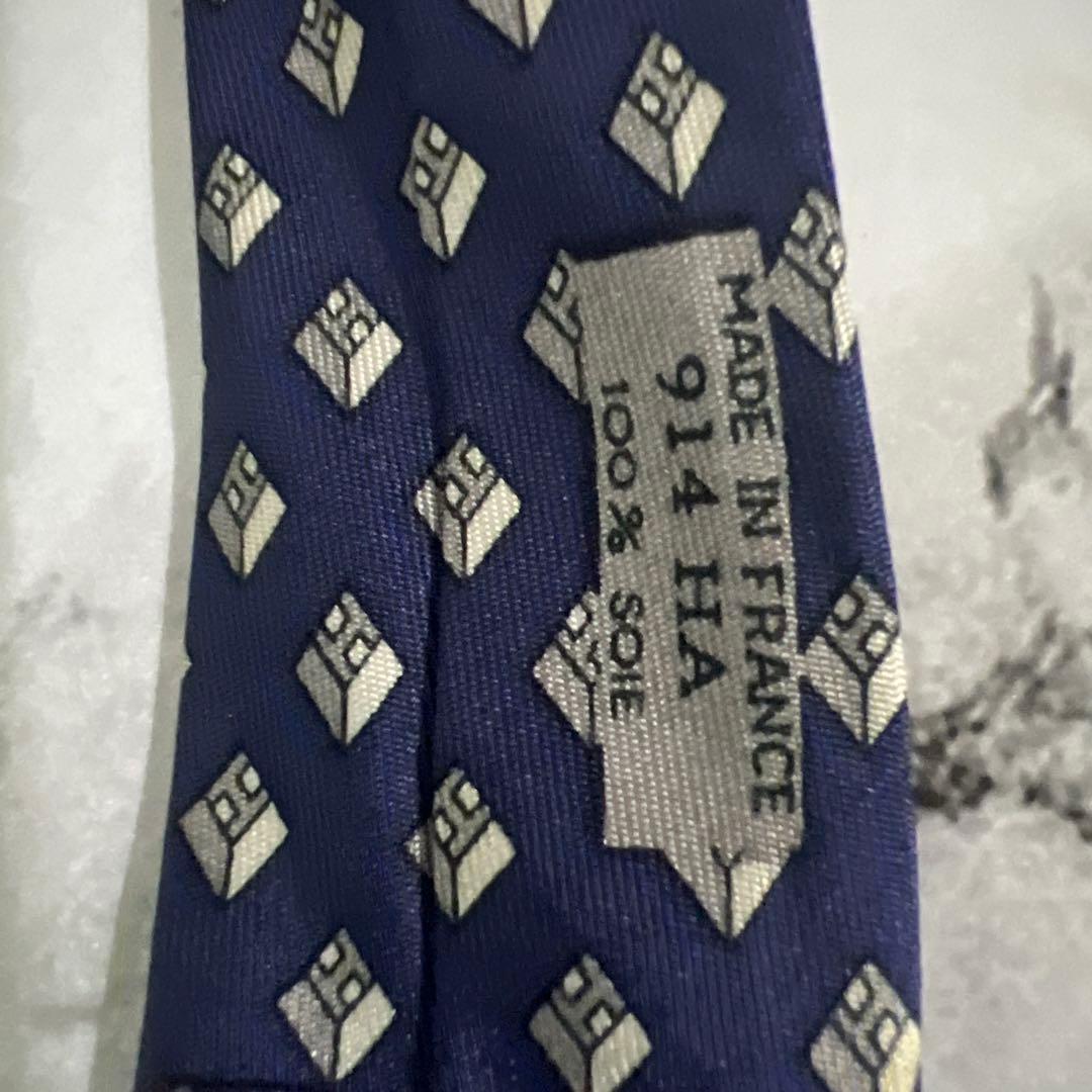 【正規品】エルメス　HERMES シルクネクタイ　美品