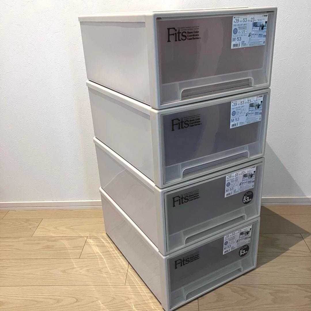 送料無料✨4個セット✨フィッツ Fits天馬 衣装ケース クローゼット M-53