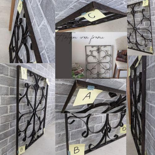 Mページ　バリ島直輸入　アンティークアイアンフレーム　50×70cm