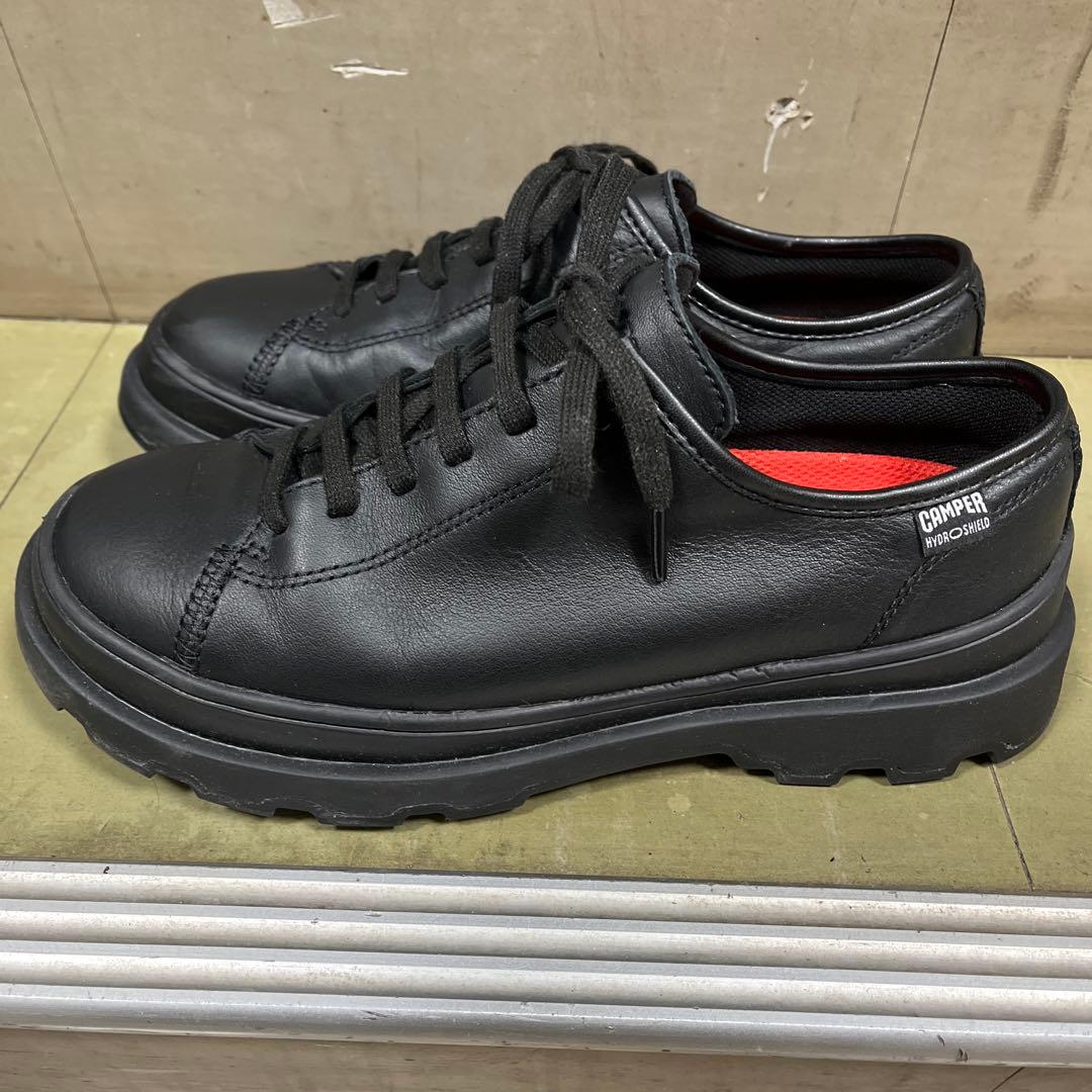 Camper ブラック レザー スニーカー防水