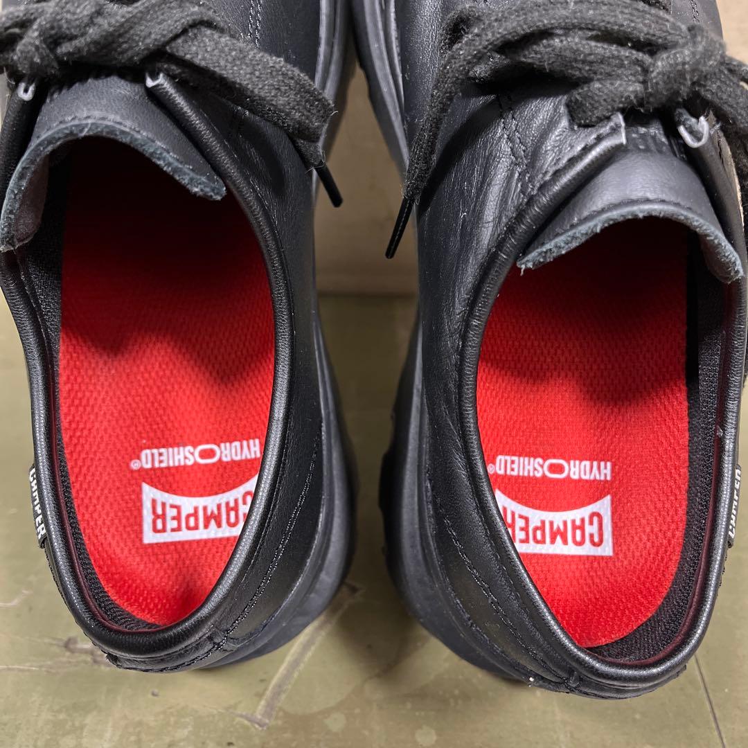 Camper ブラック レザー スニーカー防水