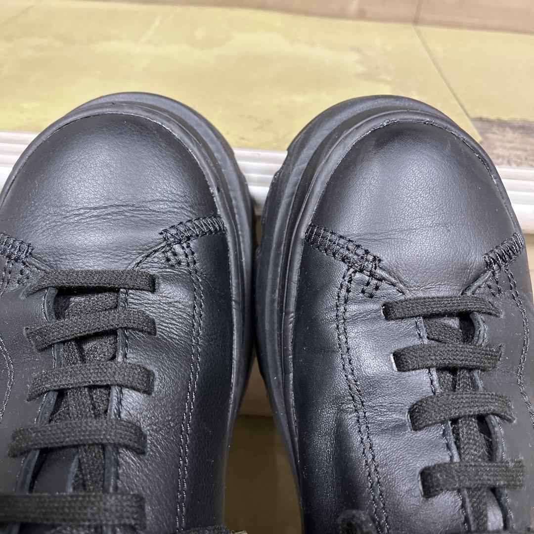 Camper ブラック レザー スニーカー防水