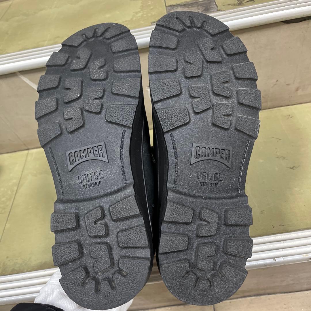 Camper ブラック レザー スニーカー防水