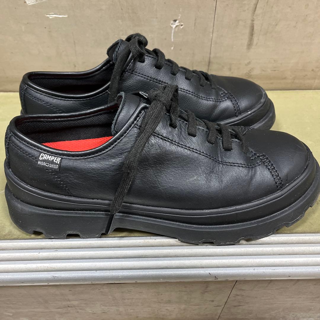 Camper ブラック レザー スニーカー防水