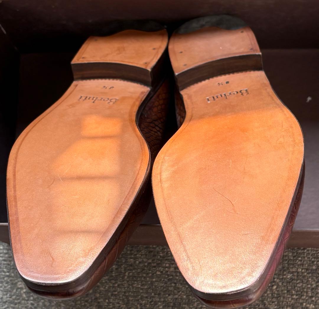 ブラウンレザー ドレスシューズ シューキーパー付き