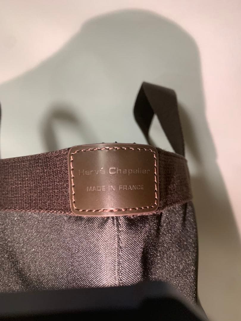 新品エルベシャプリエ 707c ノワール　ブラック舟形 トートバッグ M