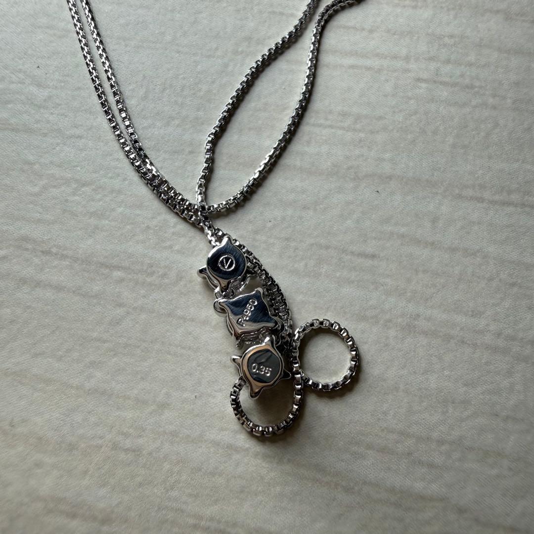 まな　ヴァンドーム青山　ダイヤモンド　トリロジー　ネックレス　0.35ct