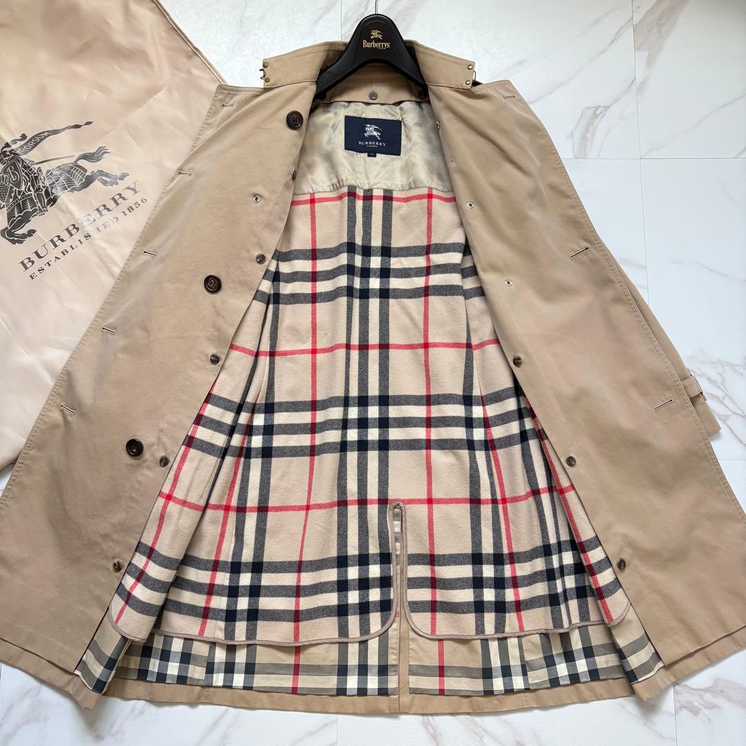 美品◆バーバリーロンドン ハニーベージュ ライナー付 トレンチコート 36