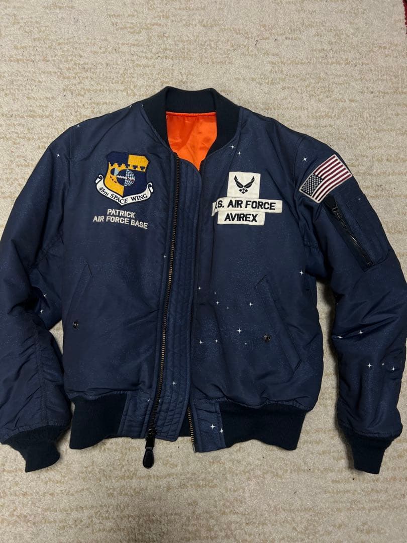 コ*ン様 アヴィレックスAVIREXMA-1 フライトジャケットSPACE CO
