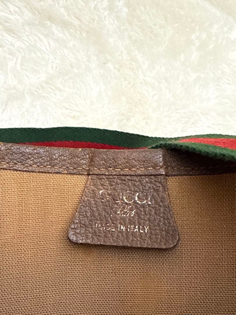 GUCCI グッチプラス GG シェリーライン トートバッグ PVC ゴールド