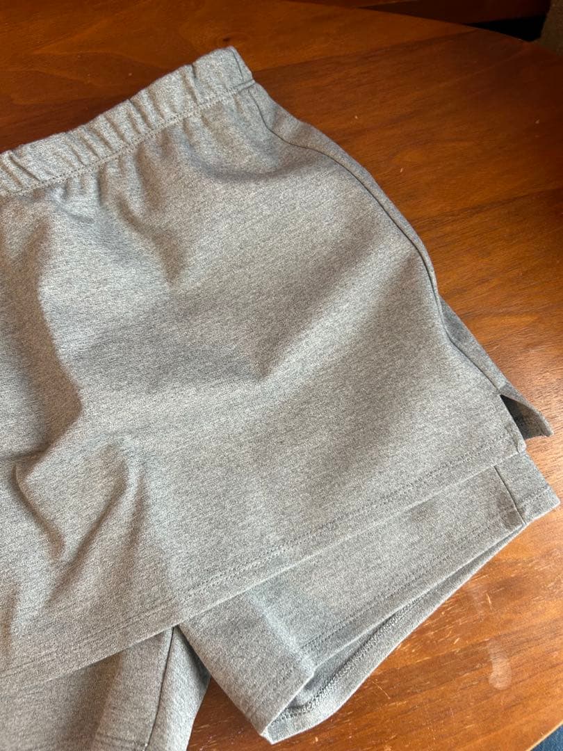 スカートwithハーフレギンス　グレー