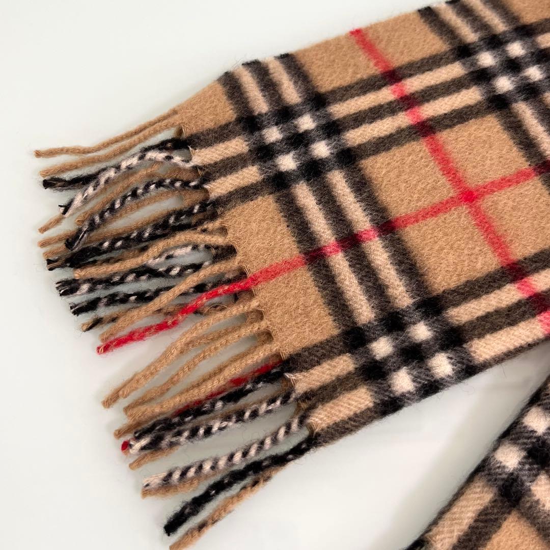 『美品』Burberrys バーバリーズ ノバチェック カシミヤ100%マフラー